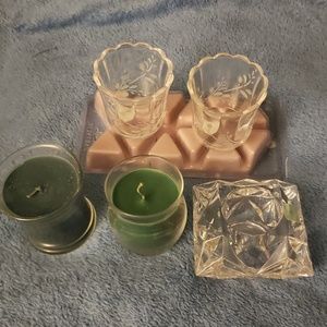 Partylite Holder & Candle Bundle